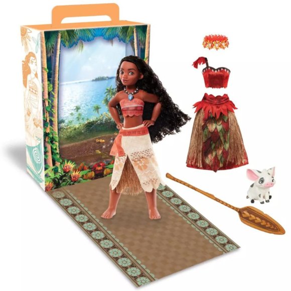 Disney Moana Story Doll Set 11" with Accessories and Coloring Activities - Picture 1 of 3